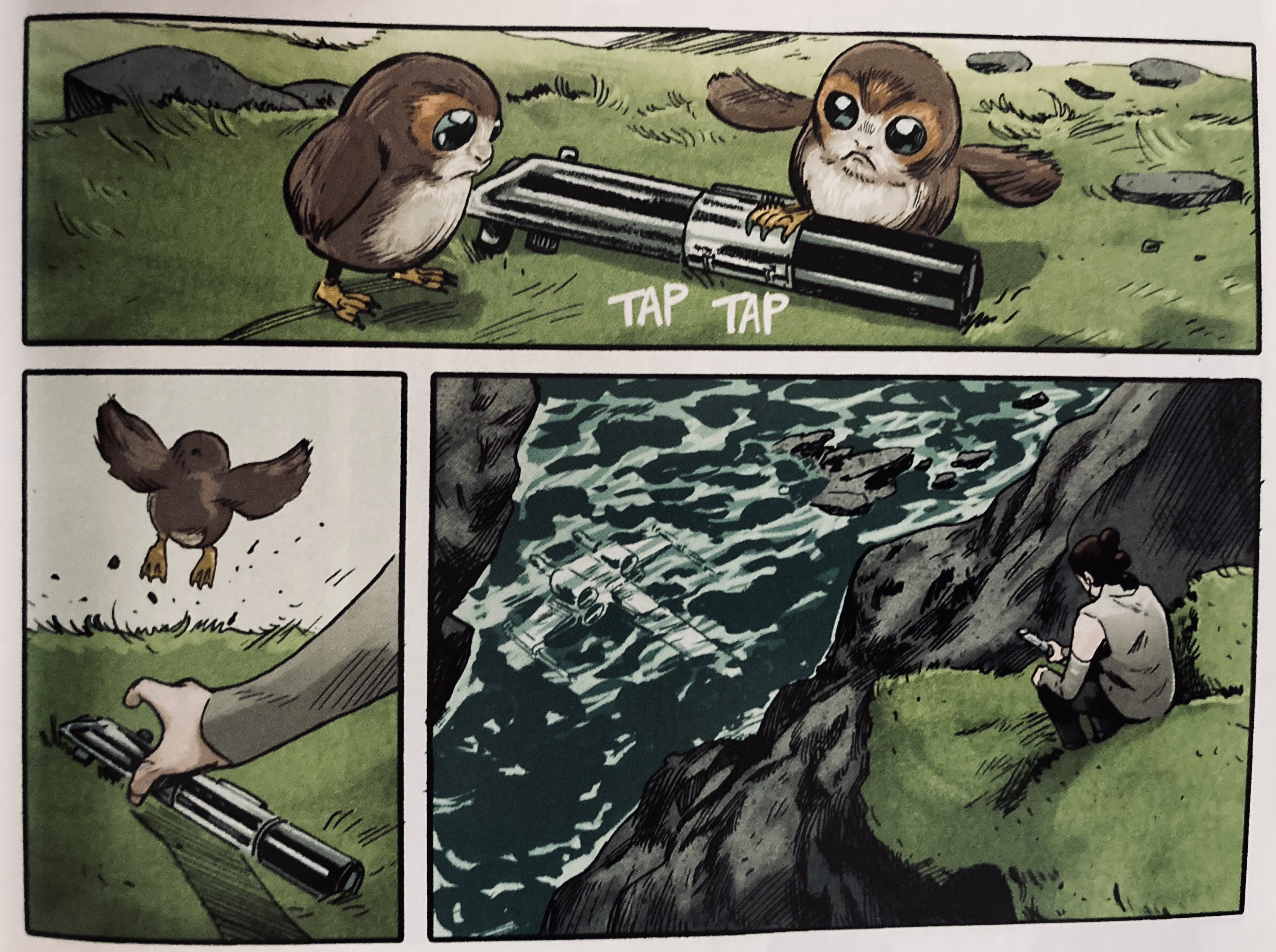 panels from Star Wars: The Last Jedi